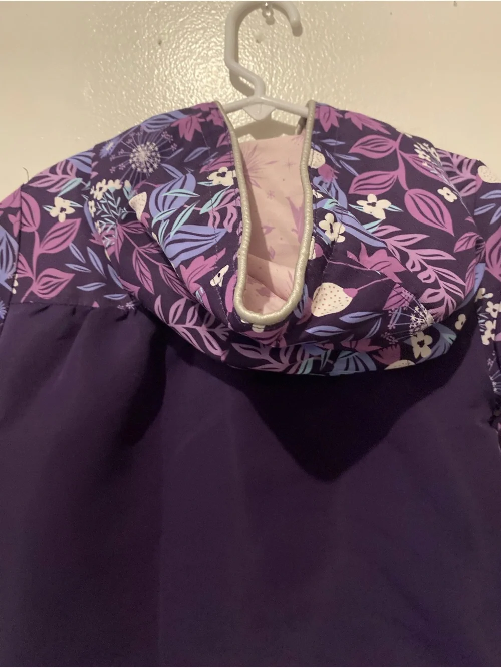 Disney Purple  Jacket with Floral Sleeves